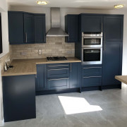 Navy painted kitchen